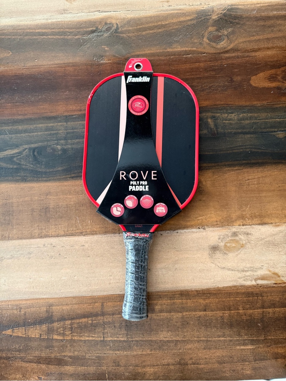 Franklin Rove Poly Pro Paddle - Black & Red